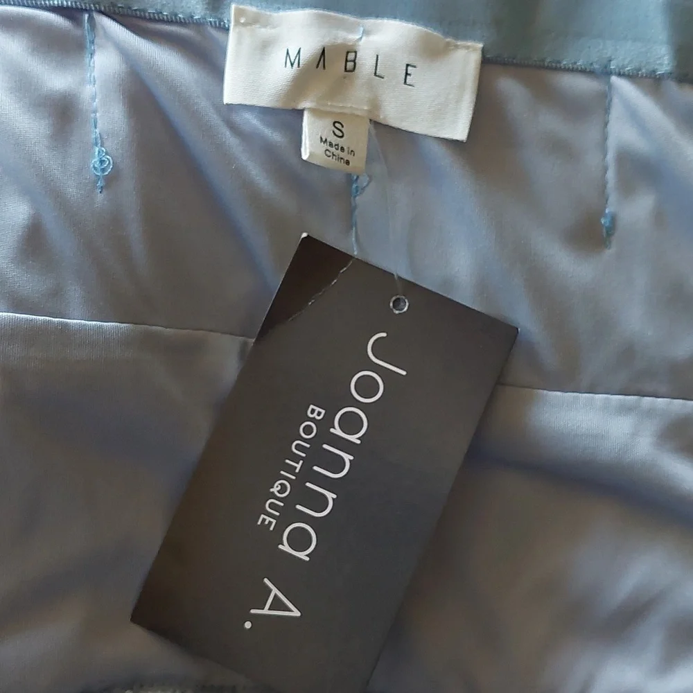 Mable Light Blue Tiered Tulle Mini Dress Sz S - Picture 15 of 15